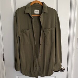 Abercrombie & Fitch Khaki Men's Shirt Jacket
